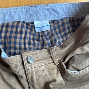 Columbia Men's flannel lined canvas pants